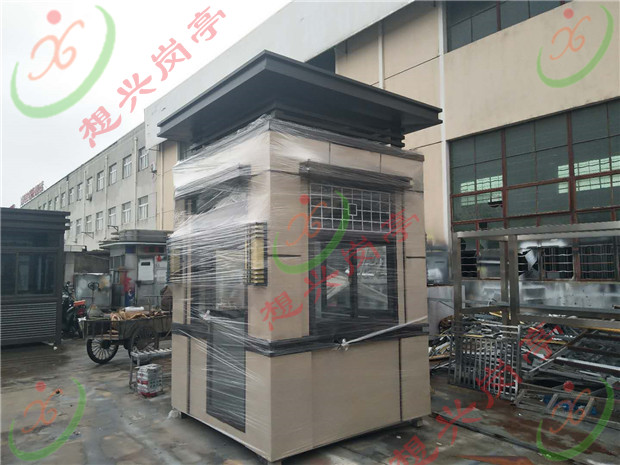 發(fā)貨通知：南通別墅區(qū)真石漆保安崗亭