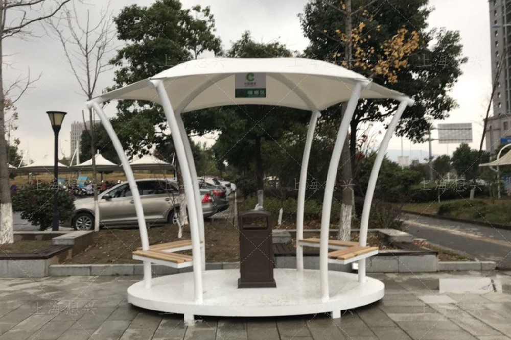 安徽蕪湖煙草局膜結(jié)構(gòu)吸煙亭