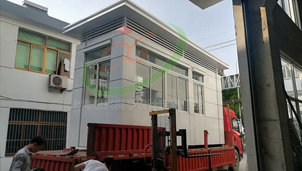 崗亭規(guī)格尺寸上海想興客戶定制崗亭已發(fā)貨